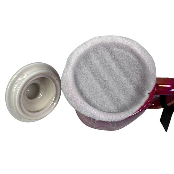 Rae Dunn Disney Princess Snow White Mug With Poison Apple Lid Red Ceramic New - Picture 5 of 9